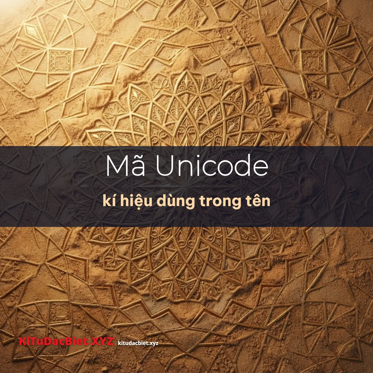 Bảng mã Unicode kí hiệu trong tên CrossFire Legends