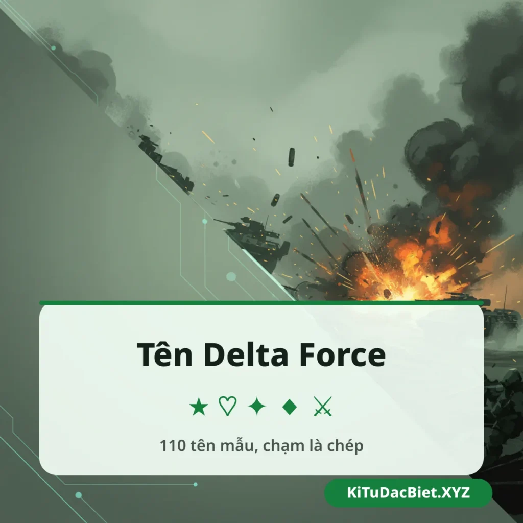 Tên Delta Force có kí tự đặc biệt
