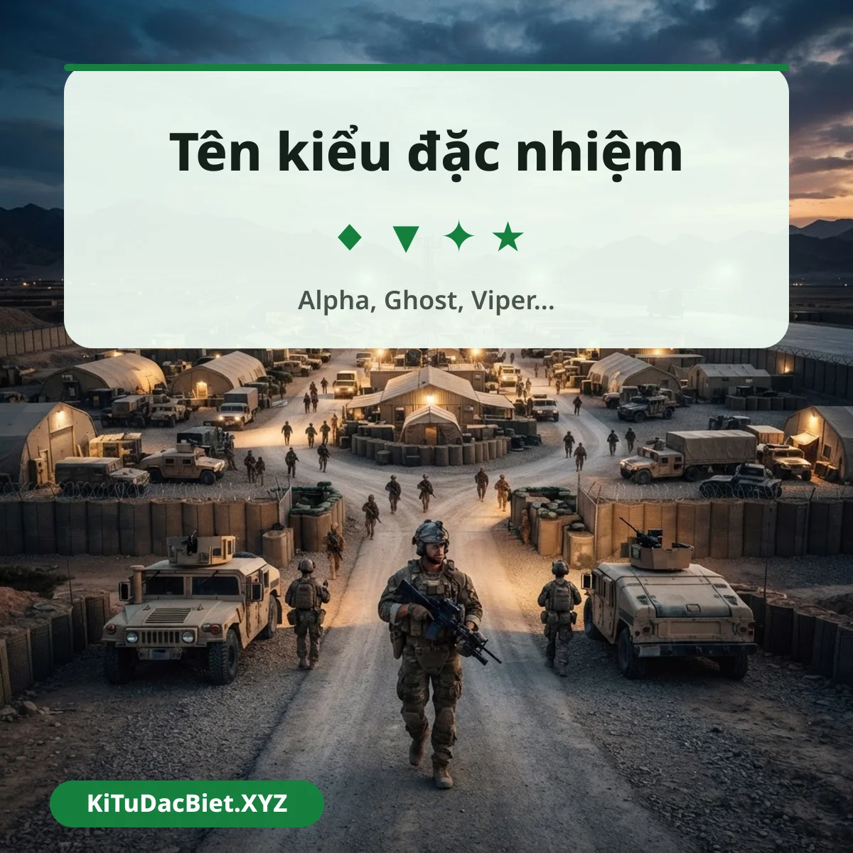 Tên Delta Force kiểu lính đặc nhiệm
