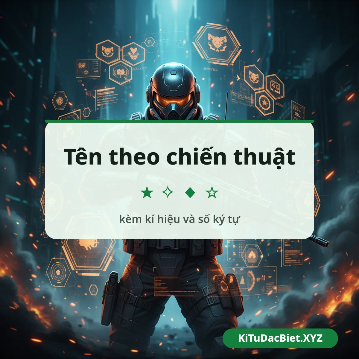 Tên Delta Force theo chiến thuật kèm kí hiệu