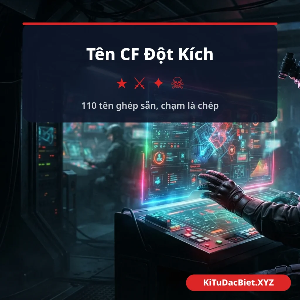 Tên CF Đột Kích có kí tự đặc biệt