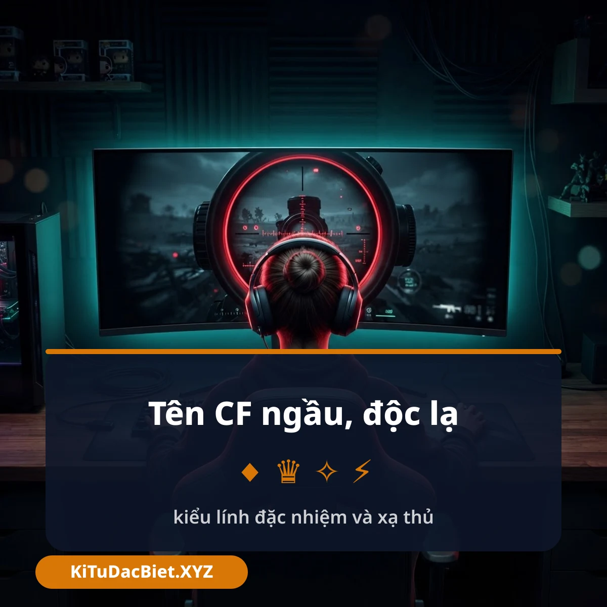 Tên CF ngầu độc lạ kiểu lính đặc nhiệm